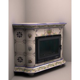 Каминная облицовка КимрПечь Прованс угловая Луг